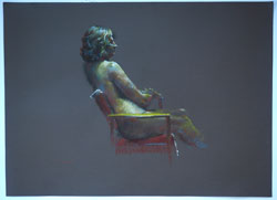 Life Drawing, pastels