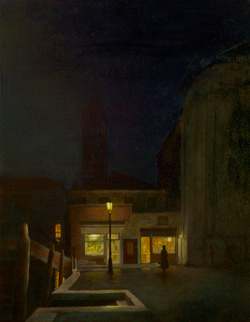 Venice Square, oil on canvas