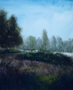 Cannock Chase, mixed media, watercolour, plein-air