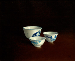 Chinese Bowls, acrylic on linen