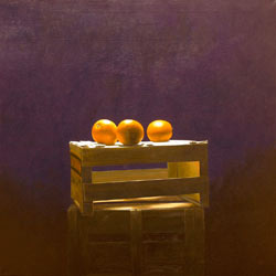 The Love of Three Oranges, acrylic on canvas