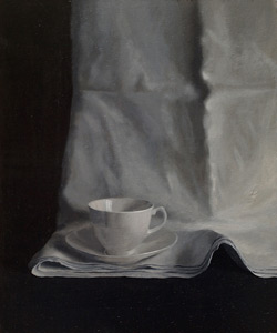 Afternoon Tea, one of 3, acrylic on board